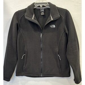 The North Face Fleece Jacket Womens Medium Black Full Zip Outdoor Hiking Warm‎